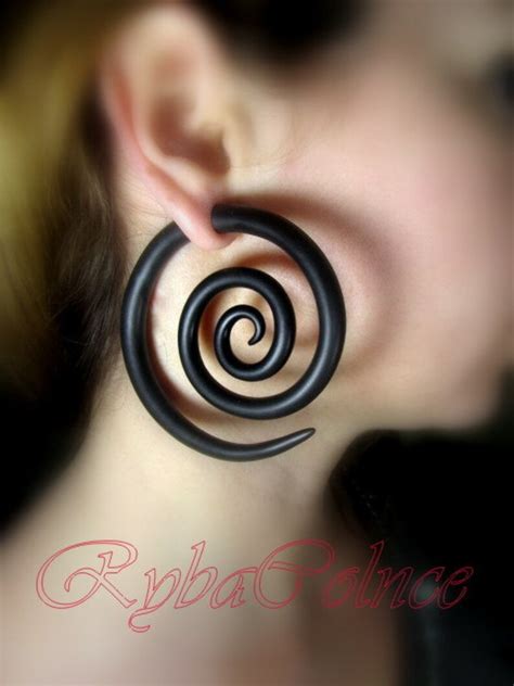 Fake Ear Gauges Faux Gauges Gauge Earrings Spiral Gauge Etsy