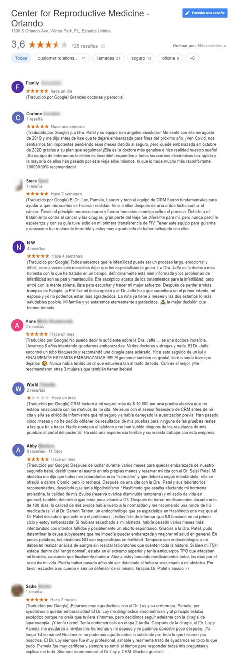 Opiniones Sobre Center For Reproductive Medicine Orlando