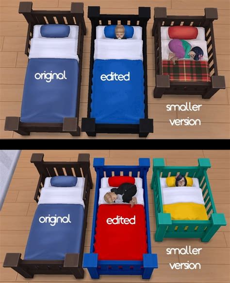 Toddler Bed Set At Qvoix Escaping Reality Sims 4 Updates