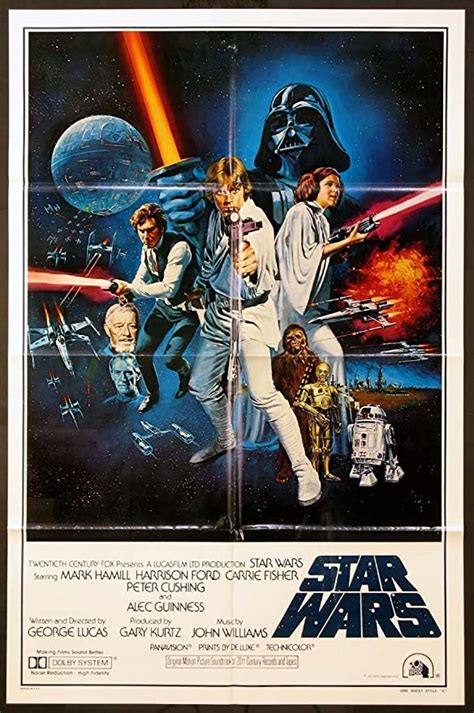 Star Wars George Lucas 1977 100 Original Authentic Style C 27x41 One