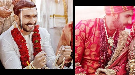 Ranveer Deepika Wedding All The Details About Ranveer Singhs Two Wedding Looks