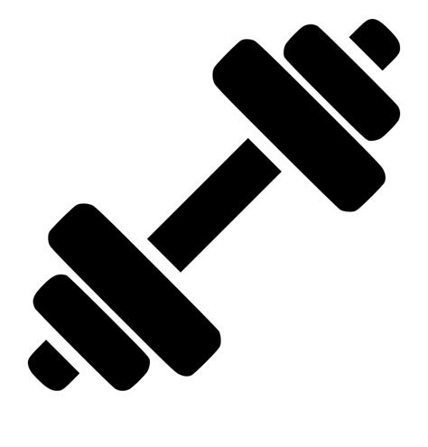 Fitness Svg Icon Dumbbell Vector Clip Art Library