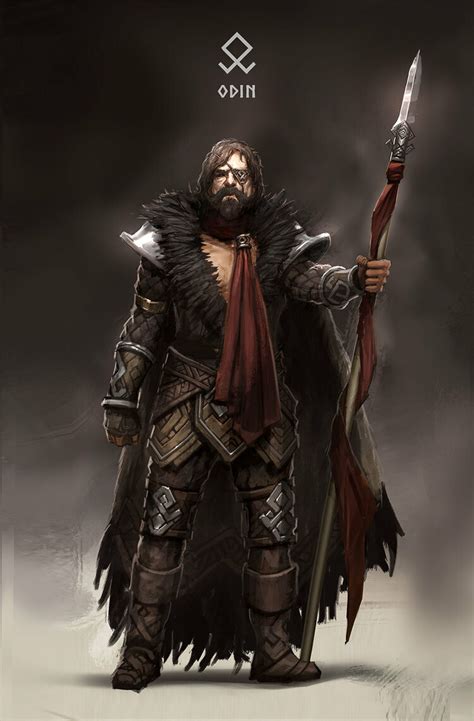 Artstation Norse Mythology Character Design Kc Yan Odin Norse