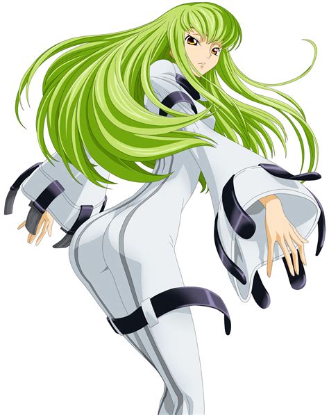 Kimura Takahiro C C Code Geass Highres Vector Trace 00s 1girl Ass Bodysuit Green Hair