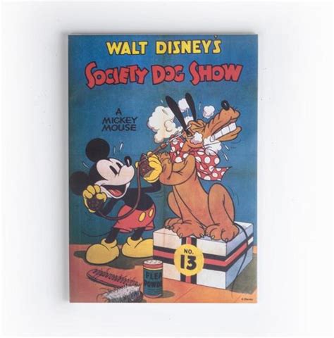 Disney Mickey Mouse Society Dog Show Canvas Multi