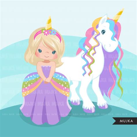 Unicorn Princess Clipart
