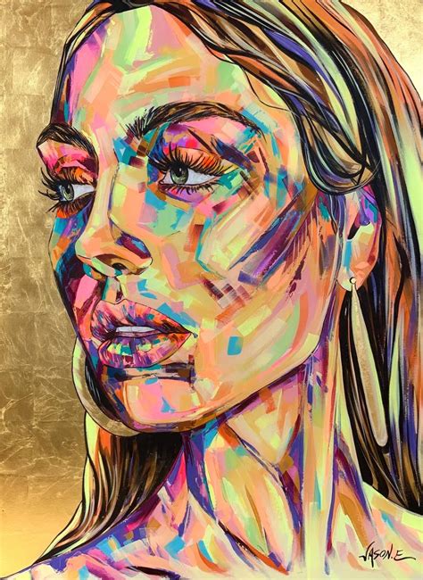 Golden Girl Painting By Jason Ebrahimi Saatchi Art