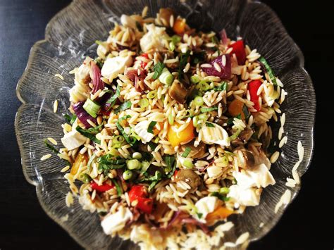Orzo With Roasted Vegetables Recipe Ina Garten Pasta Salad Cobb