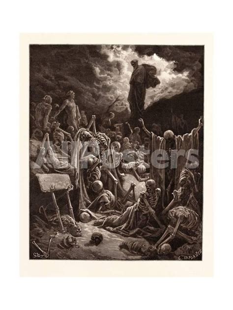 The Vision Of The Valley Of Dry Bones Giclee Print Gustave Dore