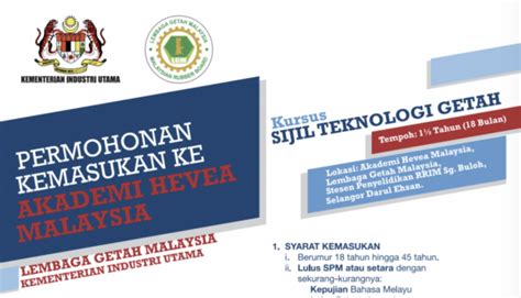 Untuk makluman, semakan bayaran bantuan musim tengkujuh 2020 boleh dibuat secara online menerusi laman web rasmi lembaga getah malaysia. Pengambilan Program Sijil Teknologi Getah (STG) 2019 di ...