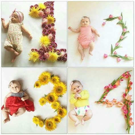 Pin By Ayana On Kidzy Baby Month By Month Monthly Baby Photos Baby