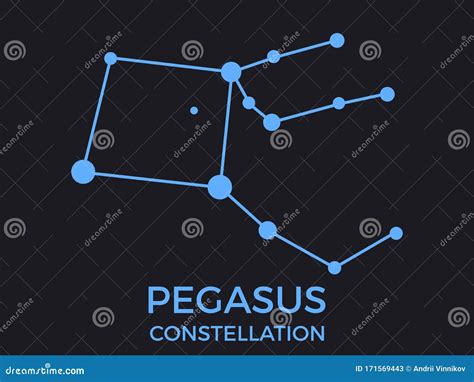 Pegasus Constellation Starry Night Sky Cluster Of Stars Galaxy Deep