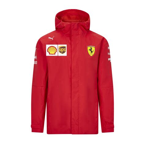 Ferrari Scuderia Ferrari F1 Mens 2020 Team Rain Jacket Red M