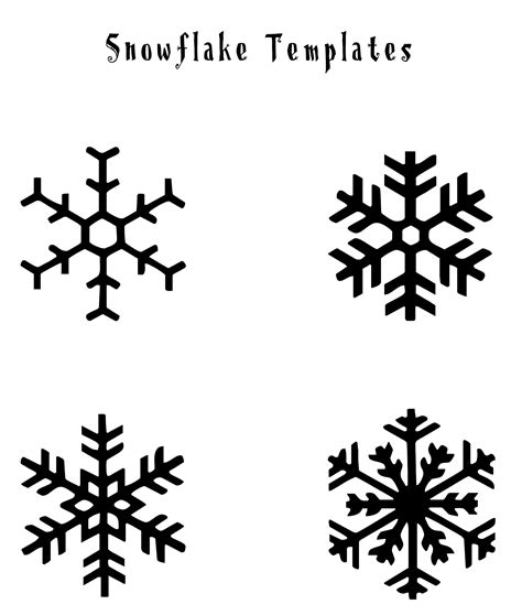 Free Printable Snowflake Patterns Web Weve Created 9 Free Printable