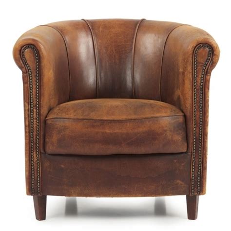 Topeakmart contemporary faux leather club chair for living room barrel chair with ottoman tub. Small Leather Club Chair | Chair Design