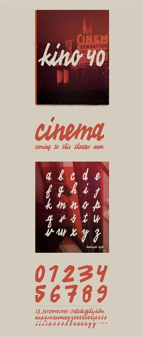 Kino 40 Font Cinema Typeface Free Fonts Download Sketch Resource