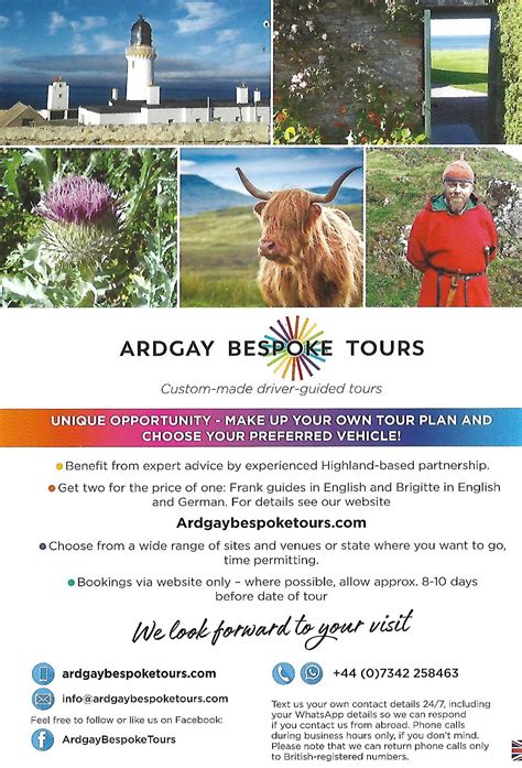 Ardgay Bespoke Tours Ardgay Heart Of Sutherland Tourism Host