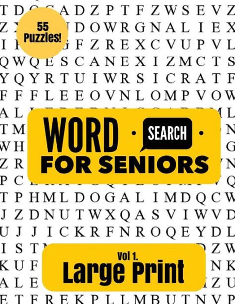 Large Print Word Search For Seniors By Puzzle Pyramid