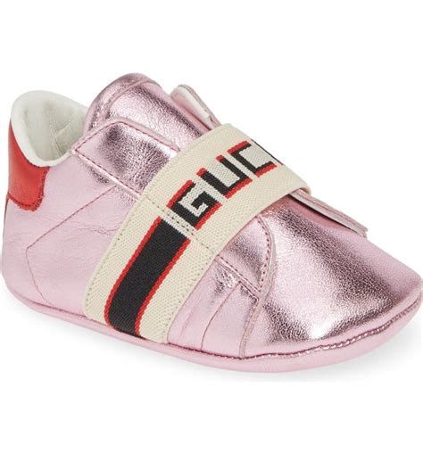 Gucci New Ace Logo Strap Sneaker Baby Nordstrom