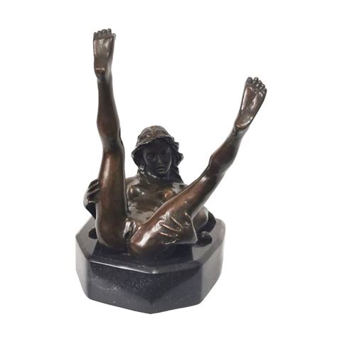 Buy Erotic Nude Woman Bronze Statue Sex Addict Legs Outstretched