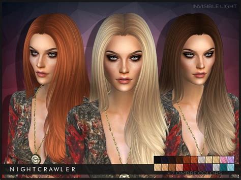 The Sims Resource Invisible Light Hairstyle By Nightcrawler Sims 4