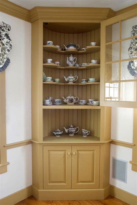 We give you this collection of white corner china cabinets. Painted Colonial-Style Corner Cabinet with White paint and ...