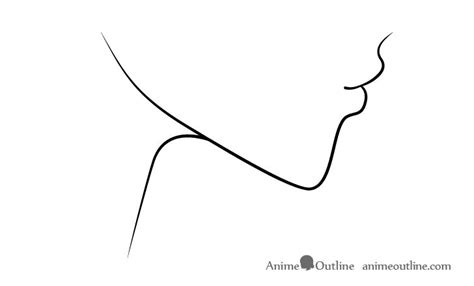 How To Draw Anime Kissing Lips Face Tutorial Animeoutline Anime