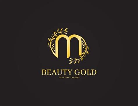 Beauty Logo Gold Vector Art Icons And Graphics For Free Download