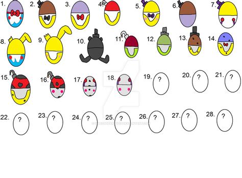 Guess The Fnaf Ship Egg Adoptables Closed By Sweetheart1012 On Deviantart