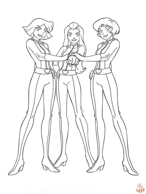 Coloring Page Totally Spies 29063 Cartoons Printable Coloring Pages Porn Sex Picture