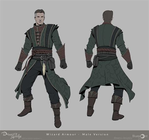 Male Wizard Armor Art Demons Souls 2020 Art Gallery In 2021