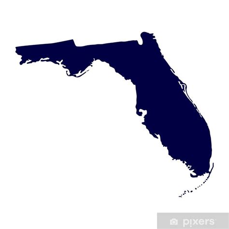 Fototapeta Mapa Amerického Státu Florida Pixerscz