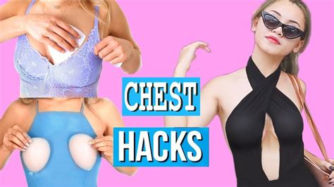 HOW TO MAKE YOUR SMALL BOOBS LOOK BIGGER FLAT CHEST HACKS DIY Ideas And More YouTube