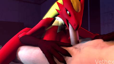 Rule 34 3d Animated Blaziken Breasts Fellatio Female