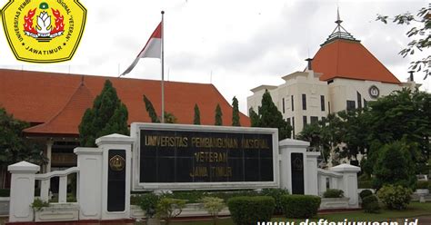 Daftar Fakultas Dan Jurusan Upnjatim Universitas Pembangunan Nasional