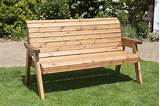 4 Seater Wooden Garden Bench Pictures