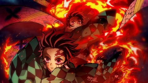 Customize and personalise your desktop, mobile phone and tablet with these free wallpapers! Demon Slayer Tanjirou Kamado On Fire HD Anime Wallpapers ...