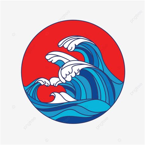 Big Ocean Wave Vector Design Images Ocean Wave Vector Logo Ocean