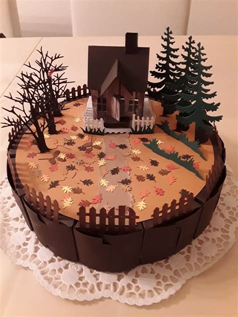 Perfekte ergänzung zu ihrem kuchen für einen geburtstag! Herbsttorte zum 60. Geburtstag meiner Chefin. | Kuchen ...