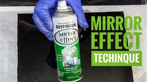 Mirror Effect Spray Paint Technique On Resin Youtube