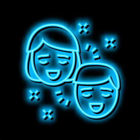 Pleasure Relationship Neon Glow Icon Illustration 20374419 Vector Art