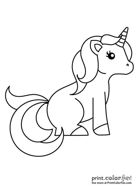 Explore 623989 free printable coloring pages for you can use our amazing online tool to color and edit the following cute unicorn coloring pages. Sweet little unicorn sitting down coloring page - Print ...