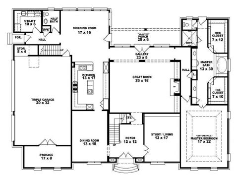 Plans of this size offer more than just space, privacy, and comfort for your family. #653921 - Two story 4 bedroom, 3.5 bath french style house ...