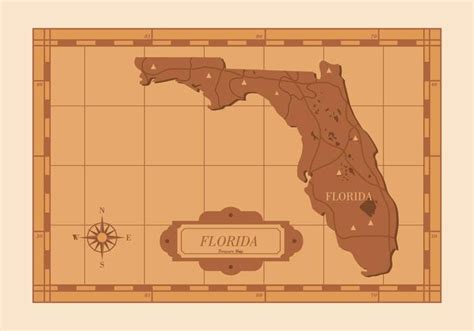 Florida Map Illustration Eps Svg Vector Uidownload