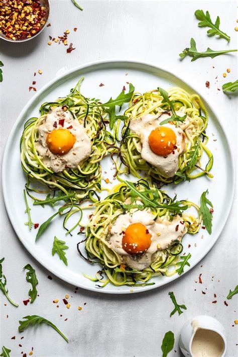 Zucchini Vegan Egg Nests Two Spoons Plant Based Recipes