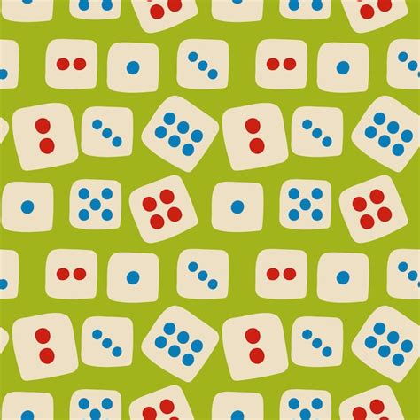 Premium Vector Dice Seamless Pattern Texture For Fabric Wrapping