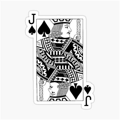 Jack Of Spades Sticker For Sale By Impactees Redbubble