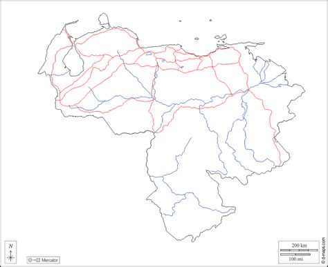 Venezuela Mapa Gratuito Mapa Mudo Gratuito Mapa En Blanco Gratuito