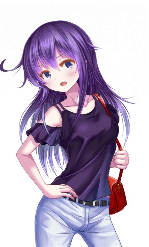 Anime Purple Hair Girl Anime Purple Hair  Anime Purplehair Girl