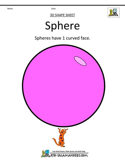Sphere Shape For Kindergarten